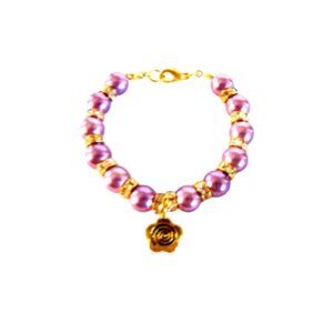 Child's Crystal Beaded Flower Bracelet